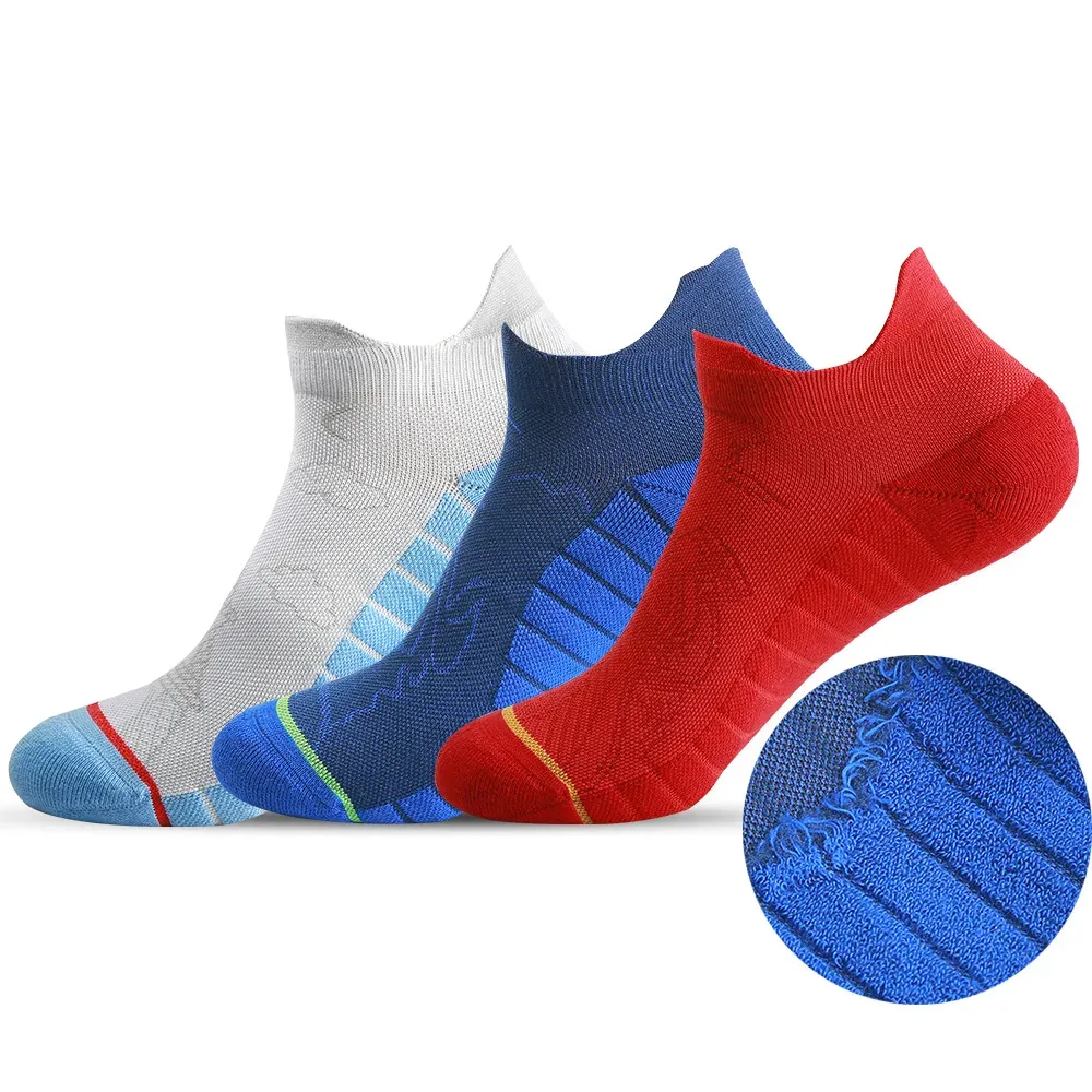 Носки мужские и женские спортивные носки 3 пары на сет хлопковые баскетбольные носки бадминтона.