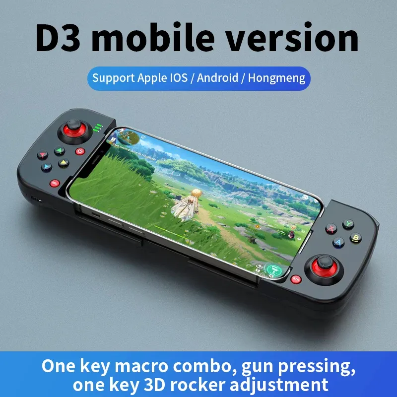 GamePads携帯電話Bluetooth GamePad Control Android/iOS/PUBG Telescopic Typecマクロコントローラー用ジョイスティック