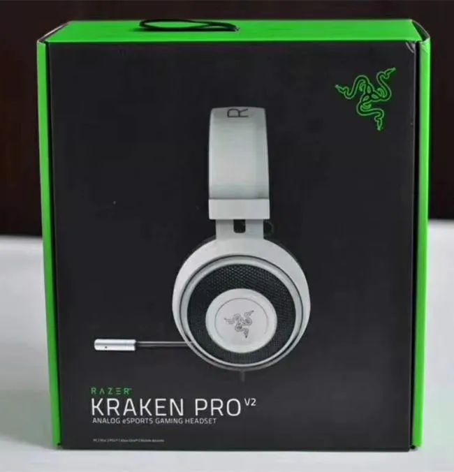 Razer Kraken Pro V2ヘッドフォンアナログゲーミングヘッドセットは、PC Xbox OneおよびPlayStation 7729945用のマイクオーバルイヤークッションで完全に再取得可能