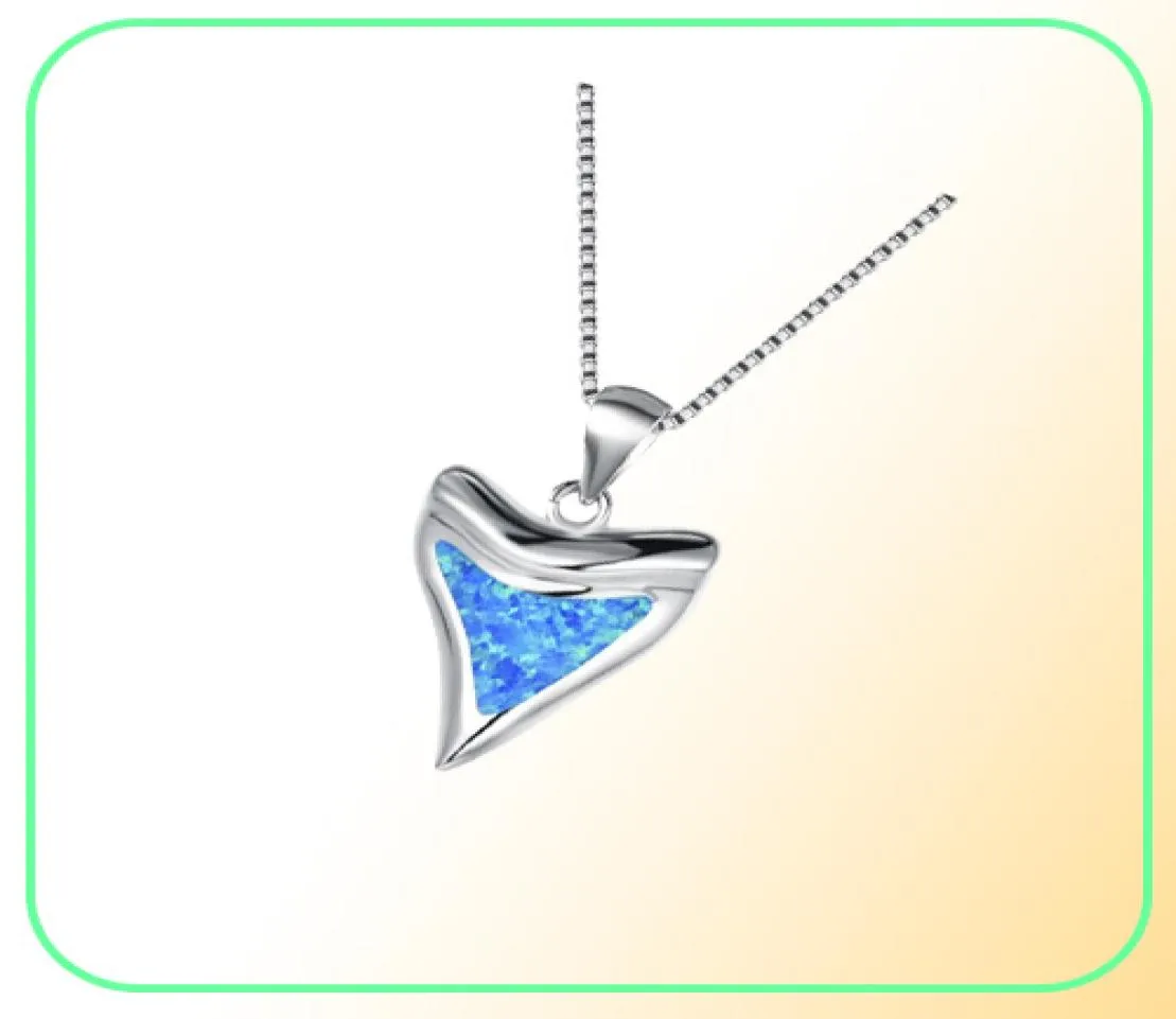 Belle pendentif dentaire Lia Fire Opal bijoux solide 925 Collier en argent sterling pour les femmes Gift5200759
