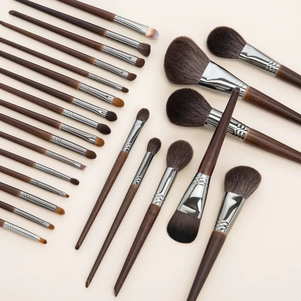 Shadow OVW Natural Makeup Brushes Set Eyeshadow Make Up Brush Goat Hair Kit Foundation Powder Blending Beauty Make Up Brush