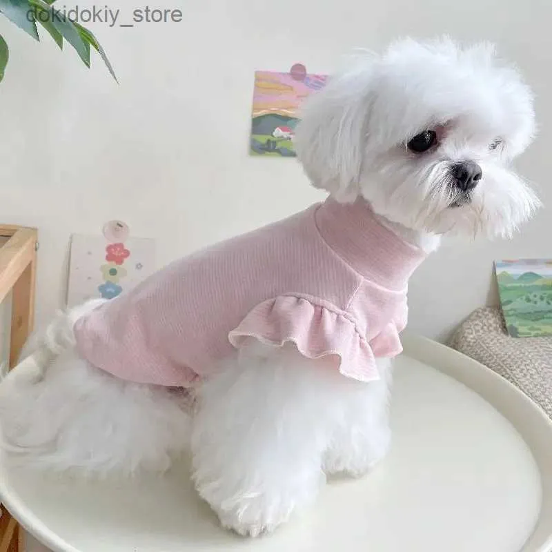 Appareils pour chiens Summer Do Shirt Cat Puppy Vest Pyjamas Yorkie Pomeranian Maltais en pendy Poodle Bichon Schnauzer Pet Clothin Small Do Clothes L49