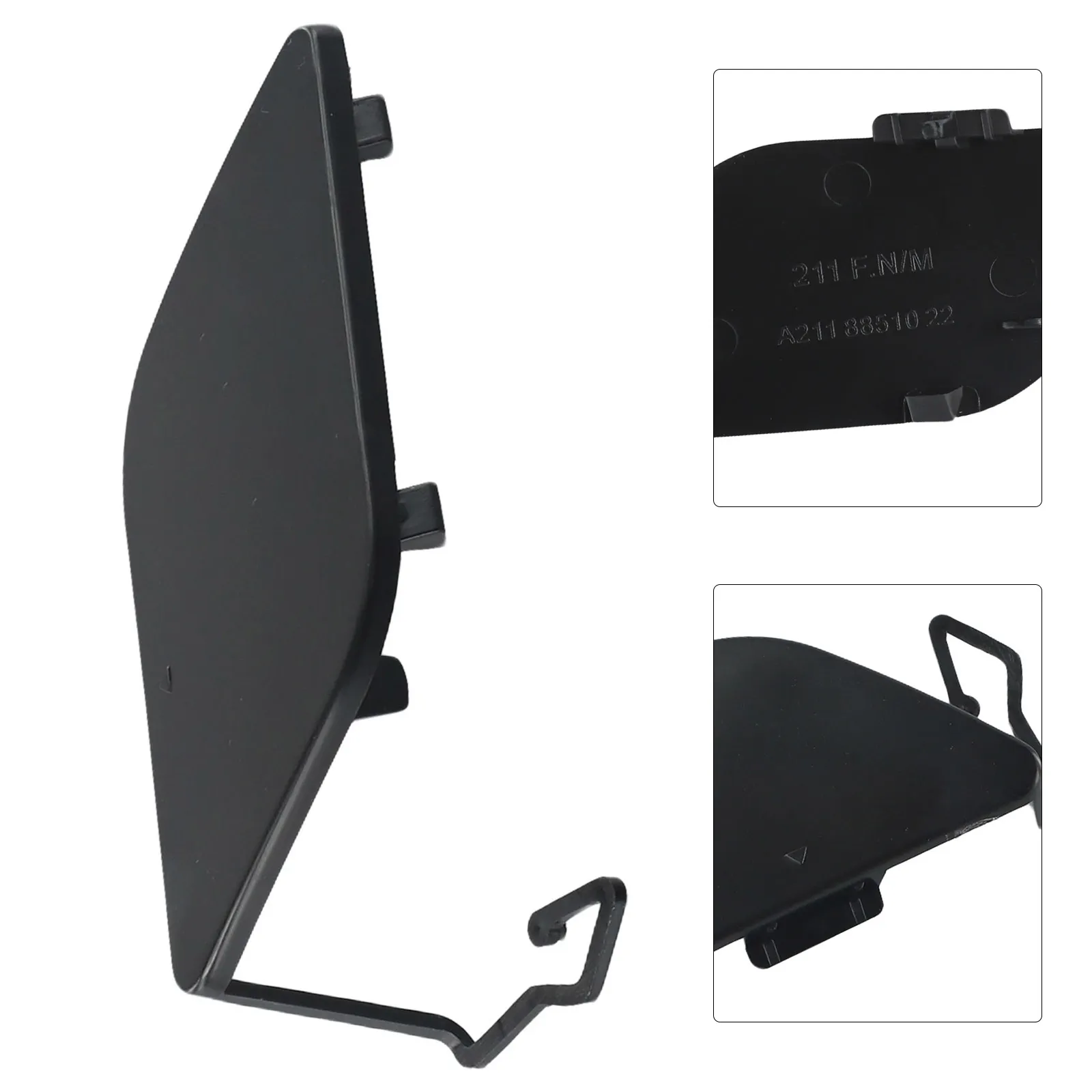 2in1 Front Tow Cover For 19-23 Mercedes Benz GLB Class W247 X247 AMG Line Fit Glb180 Glb200 Glb250 Glb35amg Suv 2019 2020 2021 2022 2023 Bumper Hook Eye