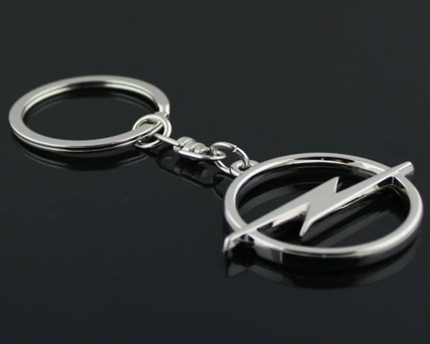 5PCSLOT Fashion Metal 3D Car Logo Keychain Keychain Chain Keyring Key Ring Chaveiro Llavero pour Opel Auto Pendant Car Accessoires Whol2894511