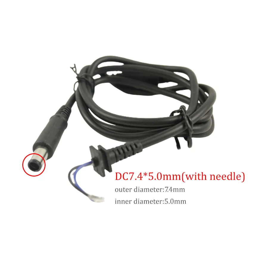 1PCE 1M USB2.0 para o cabo de alimentação DC, cabo de reparo inarticulado, cabo de plugue, cabo de carregamento adequado para laptop Lenovo HP, Dell PSP