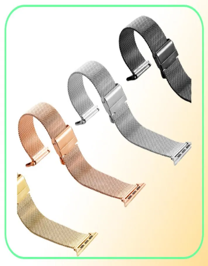 Loop milanese per banda di orologi 7 6 SE 5 4 44 mm 42 mm cinghia da polso in metallo in metallo in acciaio inossidabile di Iwatch Series 2 3 38 mm 40M596758853