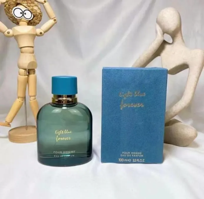 Test ljusblå man parfym doft för män 100 ml edp eau de parfum spray parfum designer köln parfymer längre varaktig ple1542630