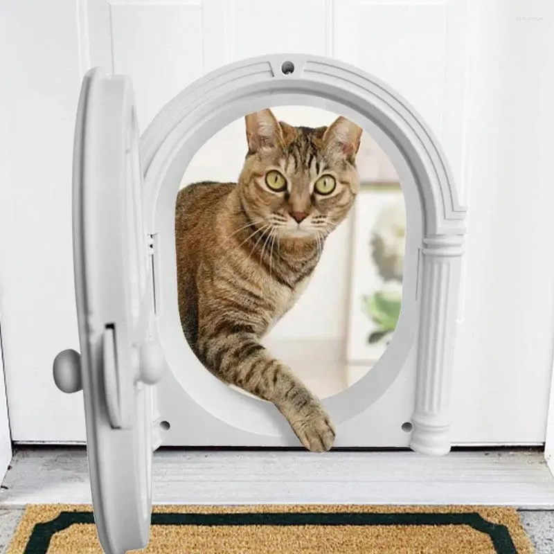 Cat Carriers Dogflapdoor Catdoor Wall Mount Catflapdoor öppnar husdjursportens dörrhund för B03E O1U0