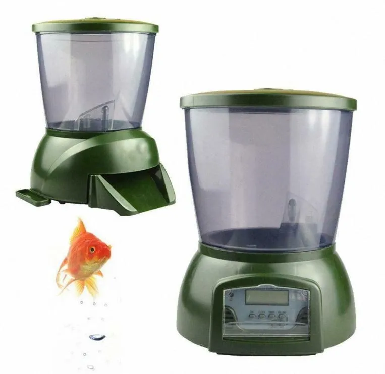 425L Automatic Pond Fish Feeder Digital Tande Dish Piep Food Timer LWQ66858732