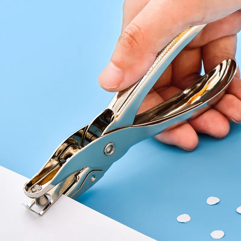 2-Piece Handheld Hole Punch Set - Heart & Star Shape, Stainless Steel With Soft Grip For DIY Tags & Crafts - View #12
