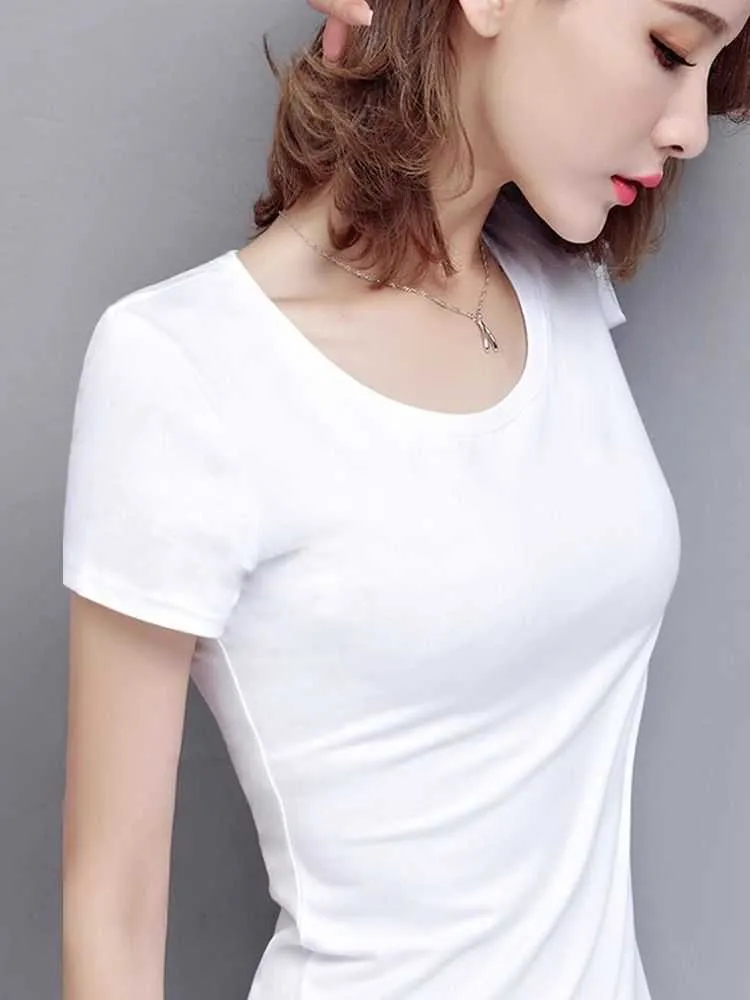 Summer pikantna dziewczyna ciasna czarna koszulka damska krótkie rękawy francuskie małe i unikalne najlepsze design na Instagram