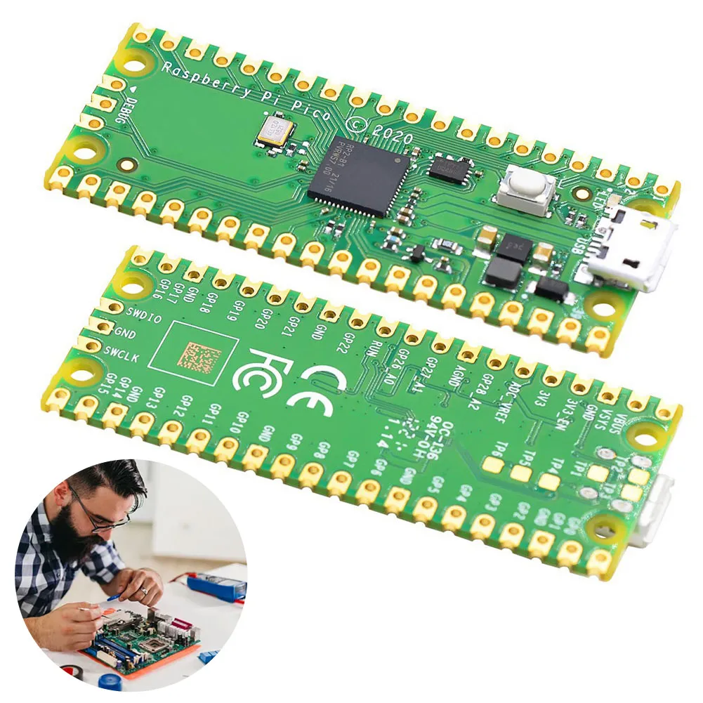 DHgate.com:Raspberry Pi Pico Microcontroller Board: Dual-Core 264KB ...
