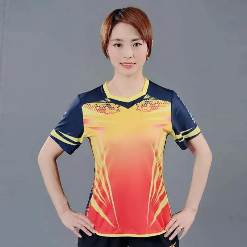 Jerseys New arrival Tibhar Table tennis clothes sportswear quick dry short sleeved men ping pong Shirt Badminton Sport Jerseys20202