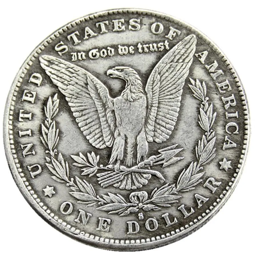 US 28pcs Morgan Dollars 18781921quotsquot Différentes dates Craft Crafle Silver Plated Cops Metal Dies Manufacturing7173930