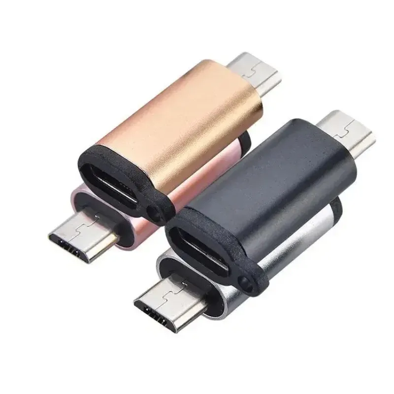 USB Type-C Adapter Typ C till mikro USB-kvinna till manliga omvandlare för Xiaomi Samsung Charger Data Cable USBC USB C Adapter