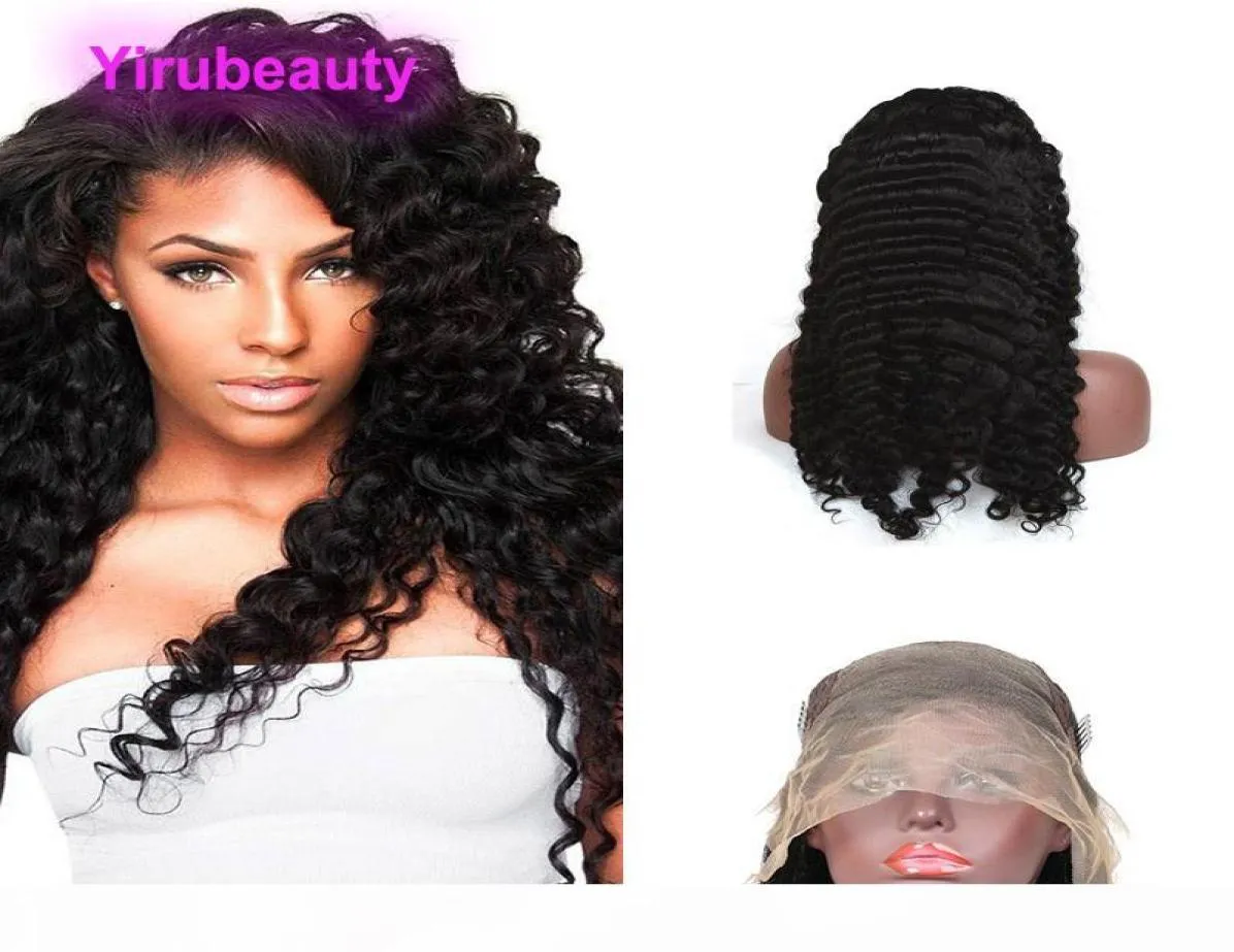 136 Lace front Wig 22inch Deep wave Malaysian 100 Human Hair 13X6 Wigs Deep Curly Products Part 22quot1088900