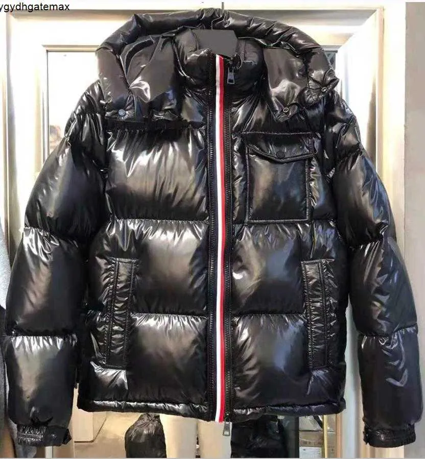 Men Jacket Down Jacket Montbeliar Designer Short Capuz Casaco Apliques zíper zíper Snap Snap Warm GKRW