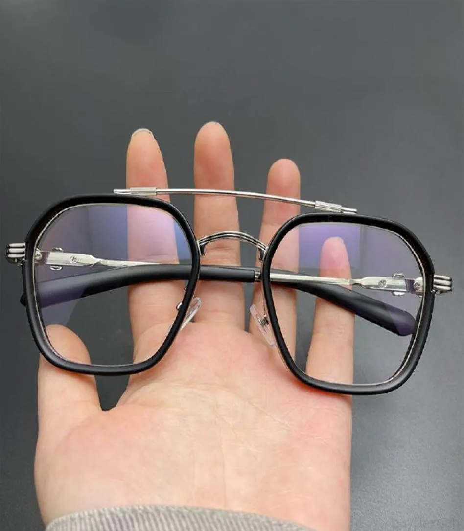 2022 Chrome Chrome Sunglasses Frames New Fashion Star Eyeglass Double Beam GRAND SLAG MEN039S VERVES ANTI BLUE COEAUS FLAT Light T9142599