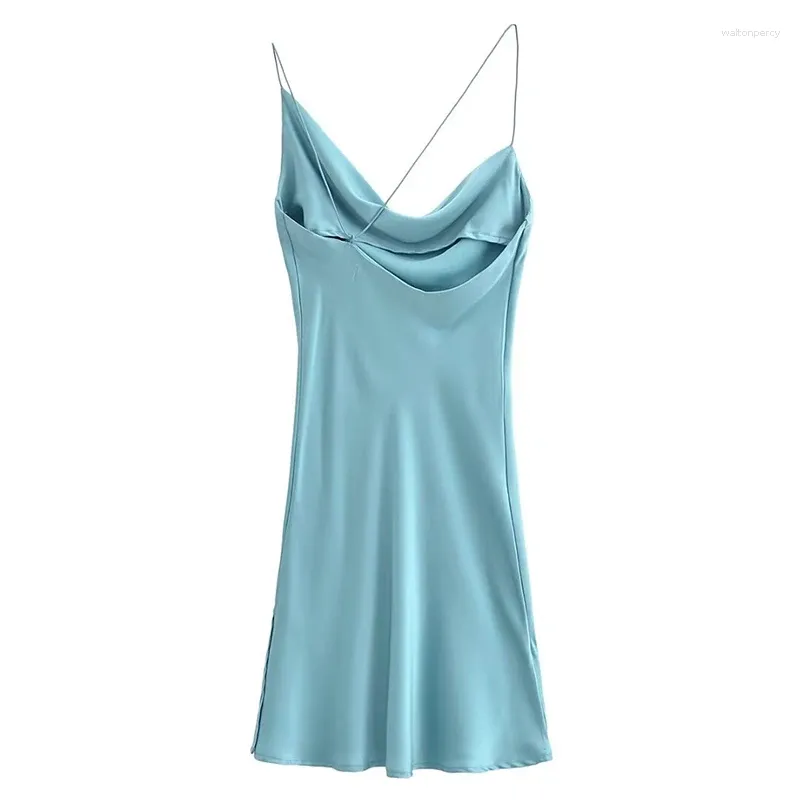 Womens Light Blue Satin Irregular Backless Mini Dress with Flutter Sleeves and Diagonal Collar for Summer from Dhgate Basic & Casual Dresses - price 38.26 Womens Light Blue Satin Irregular Backless Mini Dress with Flutter Sleeves and Diagonal Collar for Summer from Dhgate Basic & Casual Dresses - price 38.26