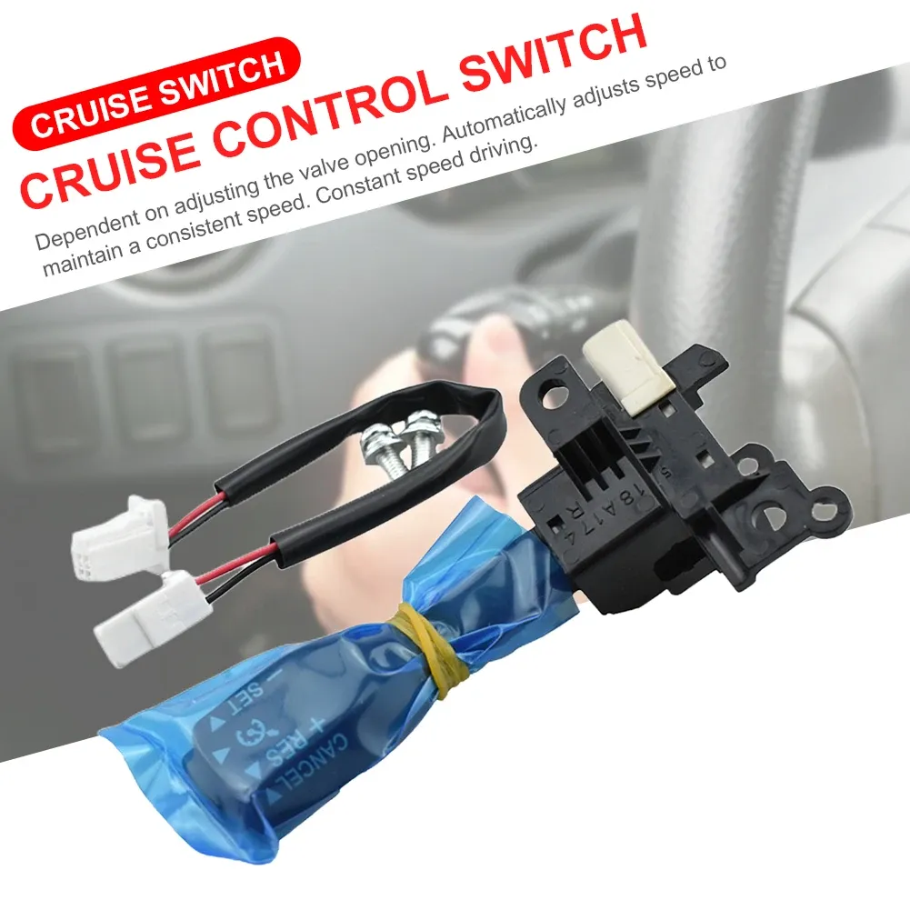 XY-Autopart Cruise Control Switch – Fits Toyota 4Runner Camry Highlander Tacoma Tundra Lexus, 84632-34011, 3-Pin, Black