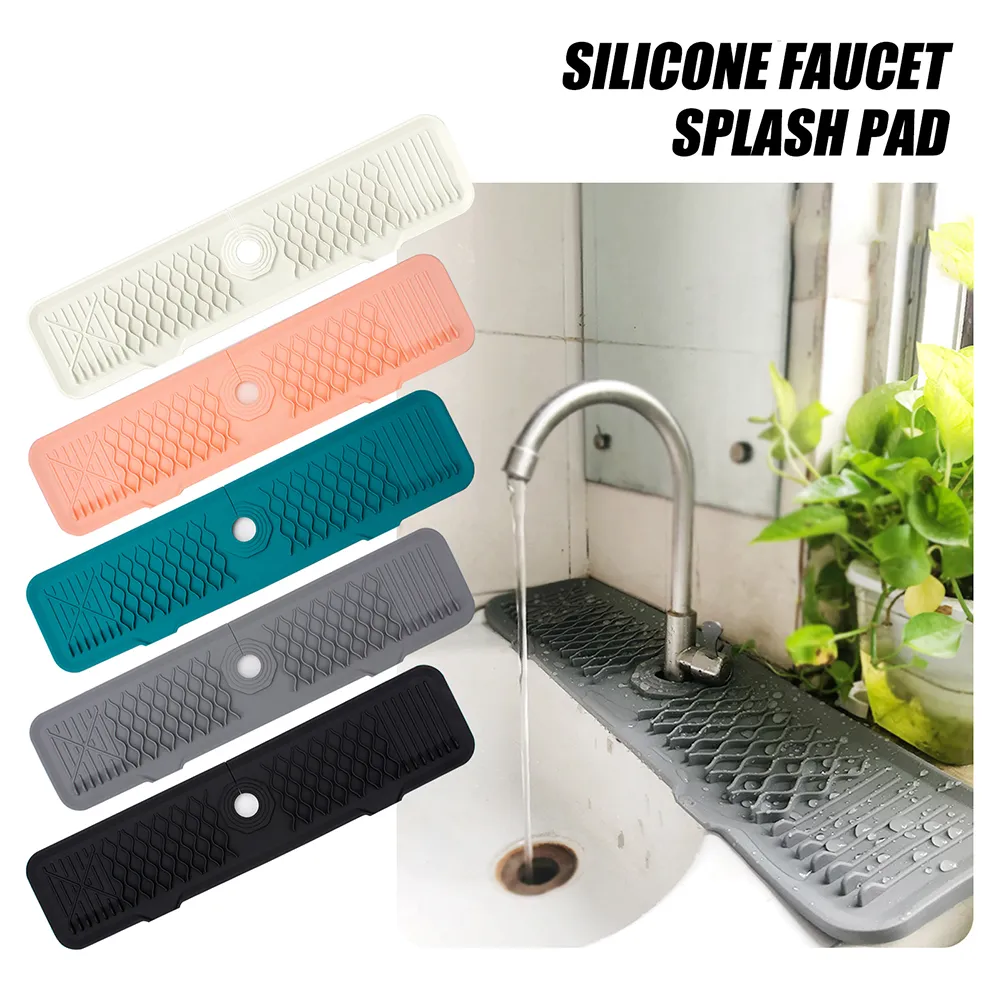 Protège-éclaboussures En Silicone Pour évier - Barrière Anti-gouttes Avec Ventouses - 11