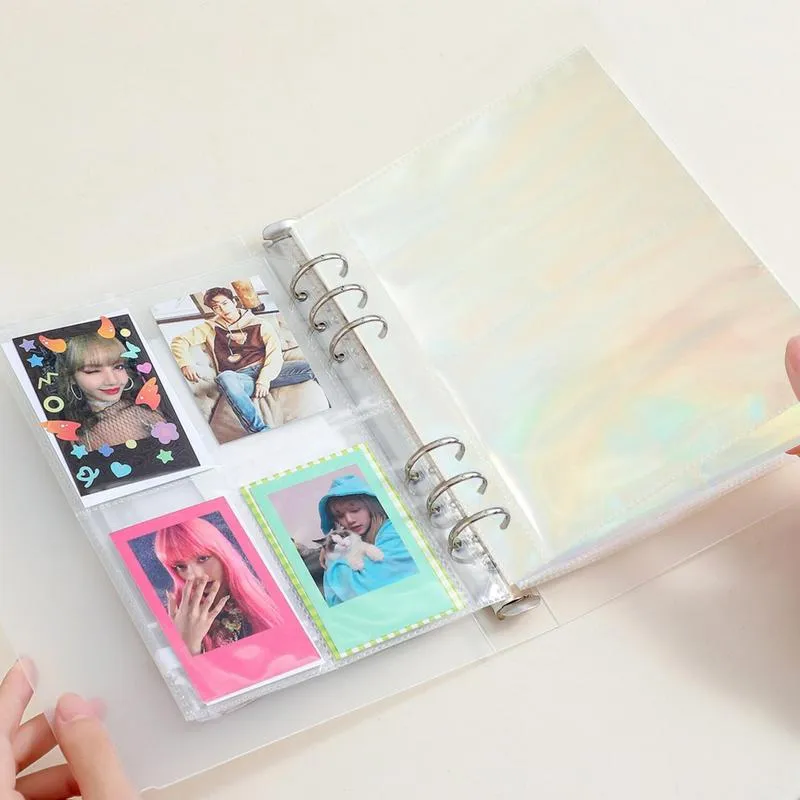 Album Kpop Binder Album de feuilles lâches 3 pouces Binder photo imperméable Kpop Fans Photocard Album Étudiants Binder pour les cartes postales