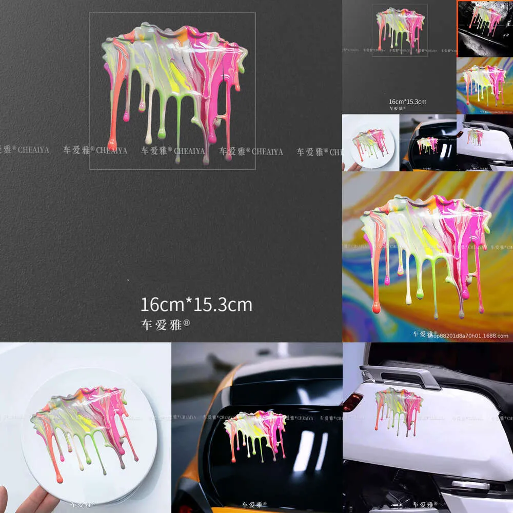 NOUVEAU 2024 2024 2023 2024EST GRAFFITIS COLORFUR GRAFFITI Autocollants Auto Produits Auto Poux Rainbow Palm décoration Auto Decoration Creative Car Accessoires