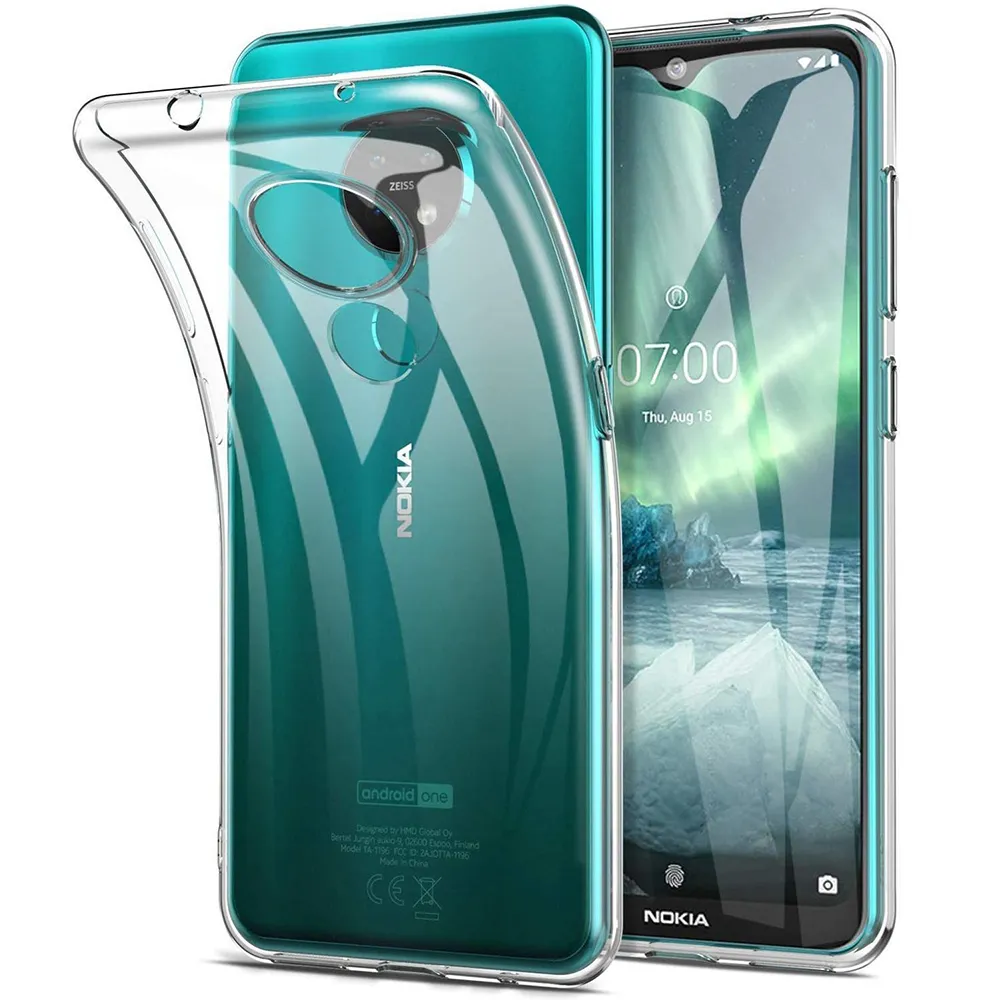 Étui de téléphone transparent pour Nokia 7.2 6.2 5.3 8.3 3,4 5.4 Couvrir Nokia G10 G20 G11 G21 G60 X30 Clean à parent