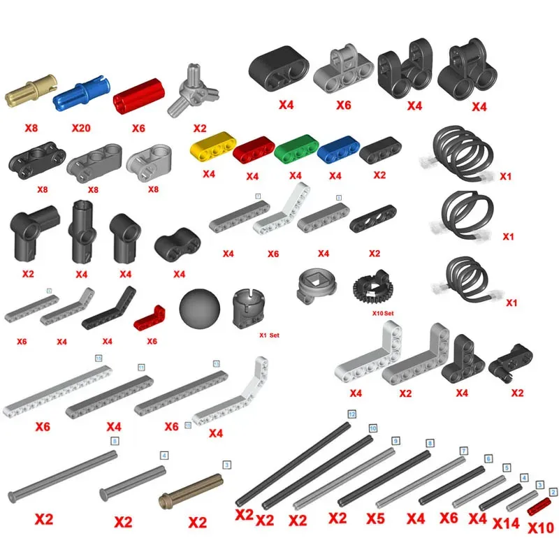 Lego Mindstorms All Lego Parts List Lego Mindstorms Expansion Set