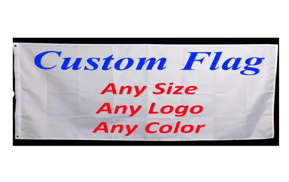 Banners de 3x5ft personnalisés 100polyester numérique imprimé pour une promotion publicitaire de haute qualité en plein air avec laiton GROMMETS7189541