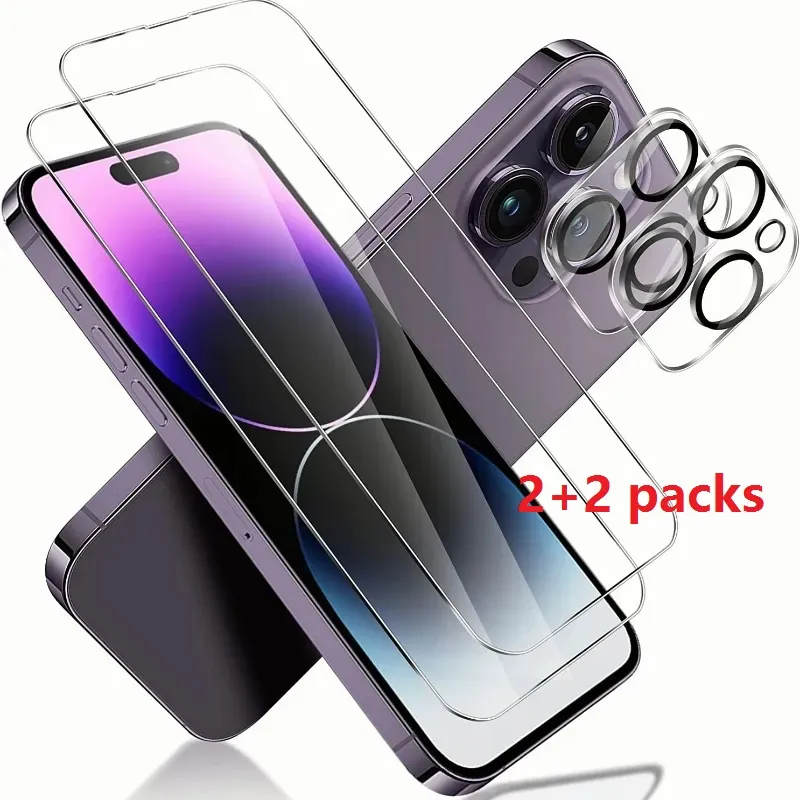 DHgate.com:4-in-1 Glass Screen Protector with Camera Lens for iPhone ...