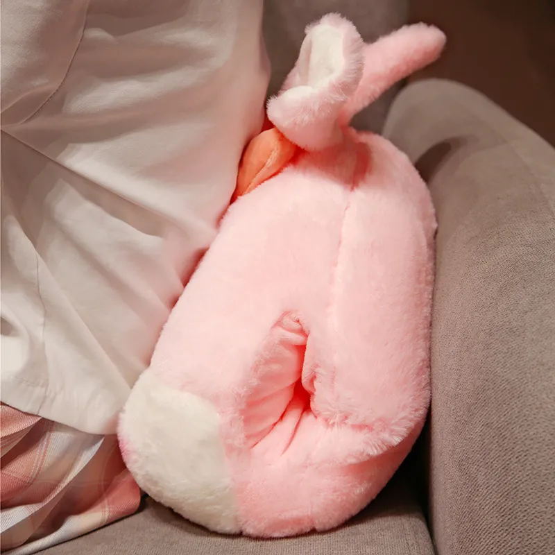 Shiba Inu + White Rabbit Hand Warmer Plushies Cute Animal Plush Pillow Hand Warmers - Soft Shiba Inu  main image 2