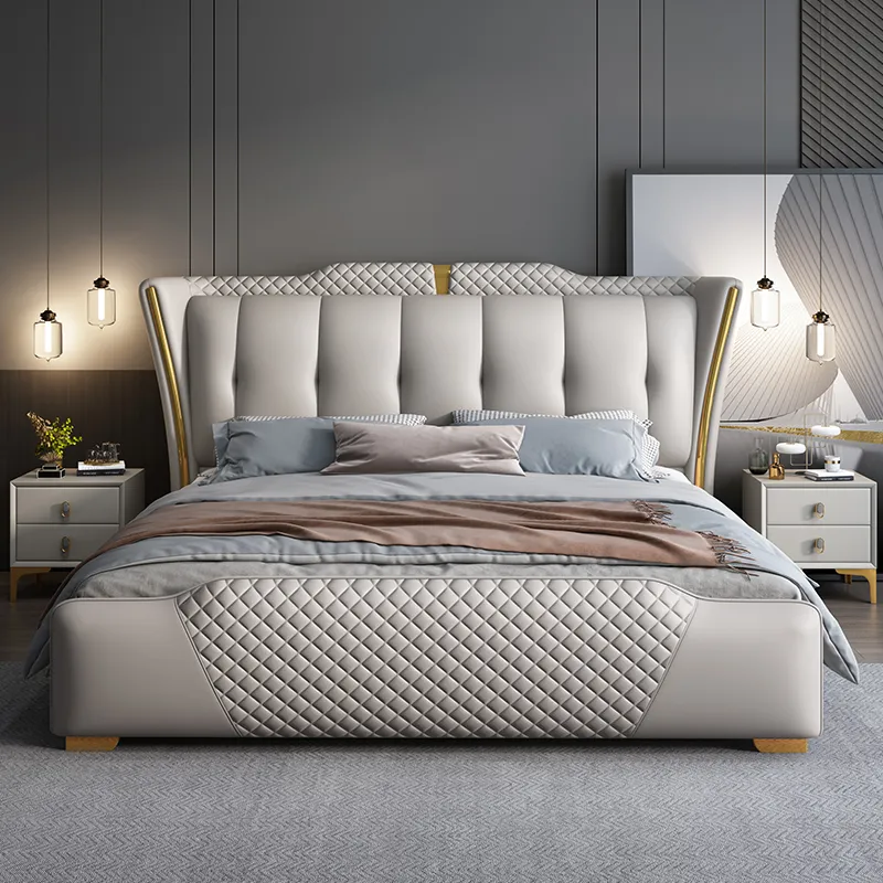 ダブルベッド (クイーンベッド) 木製フレーム