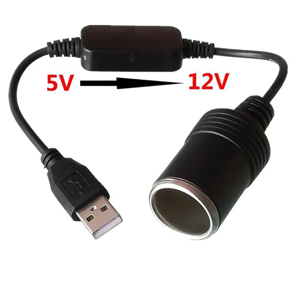 Car Cigarette Lighter 5V 2A Usb To 12V Socket Male Female Adapter Converter Electronics Accessories Drop Delivery Automobiles Motorcyc Dhbgi