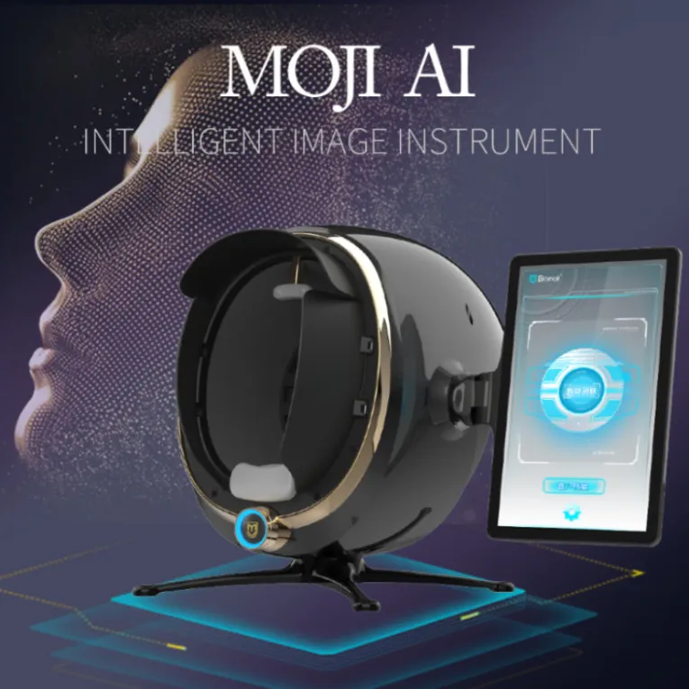 Sprzęt kosmetyczny Bitmoji Max AI Smart 4D Detektor skóry 8 Spectrum Analizator Digital Analiza twarzy Skaner twarzy Analizator Visia Moji456