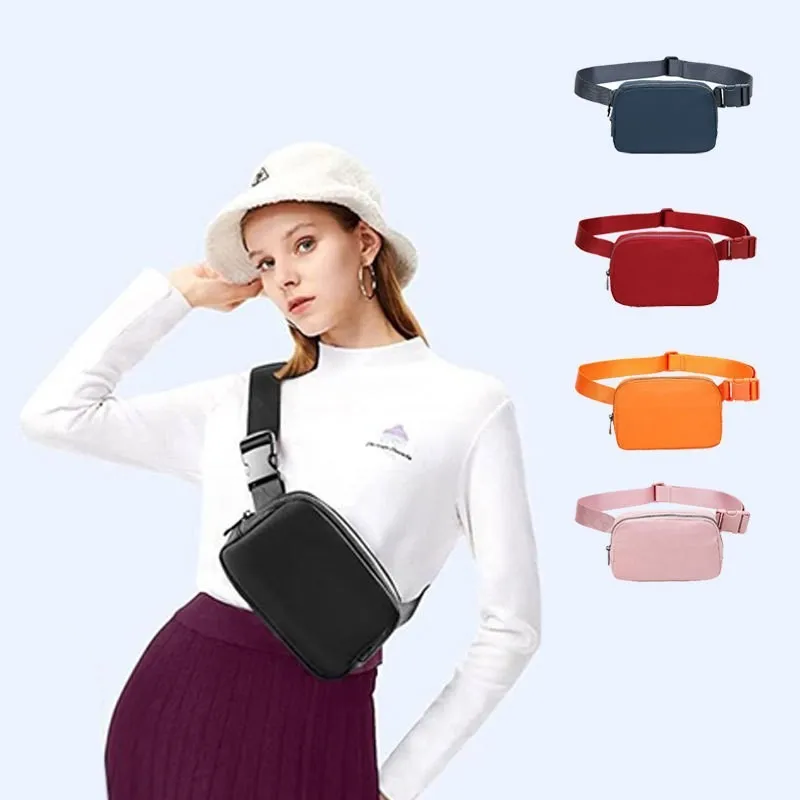 Yoga -tas overal riemtas Fanny Pack Classic Bum Chest Bumbag Nylon Women Men Men Shoulder Crossbody Taille Bags Belt Bag