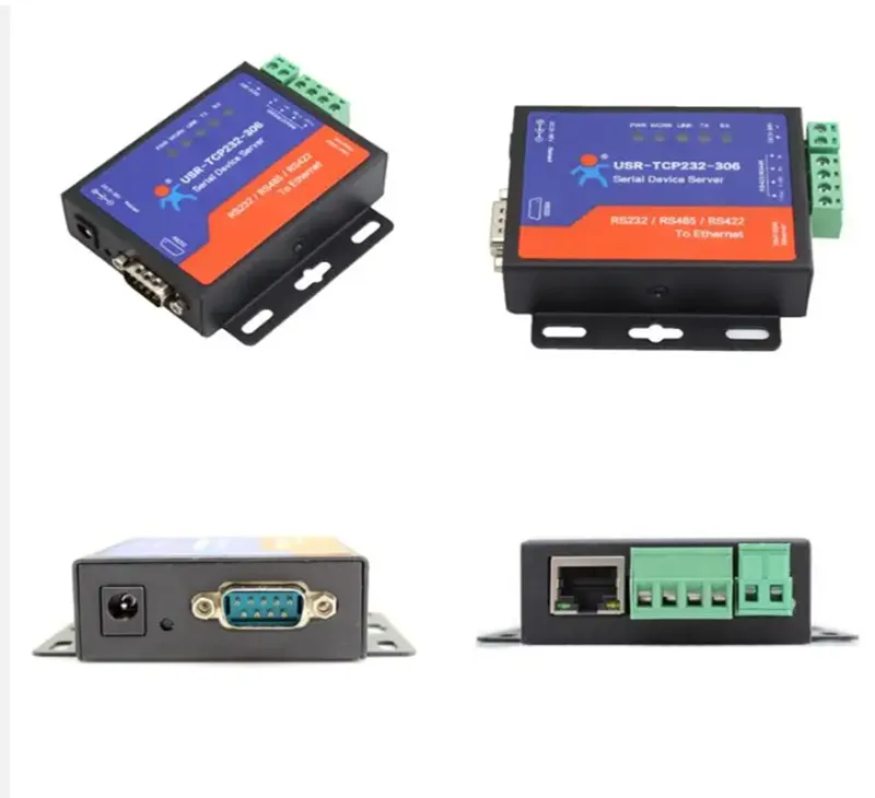 USR-TCP232-306 Serial to Ethernet Converter TCP/IP LAN to RS232 RS485 ...