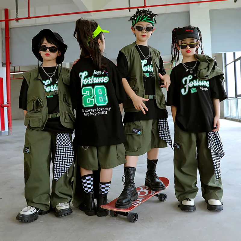 Green Rapper Clothes Hip Hop Costumes