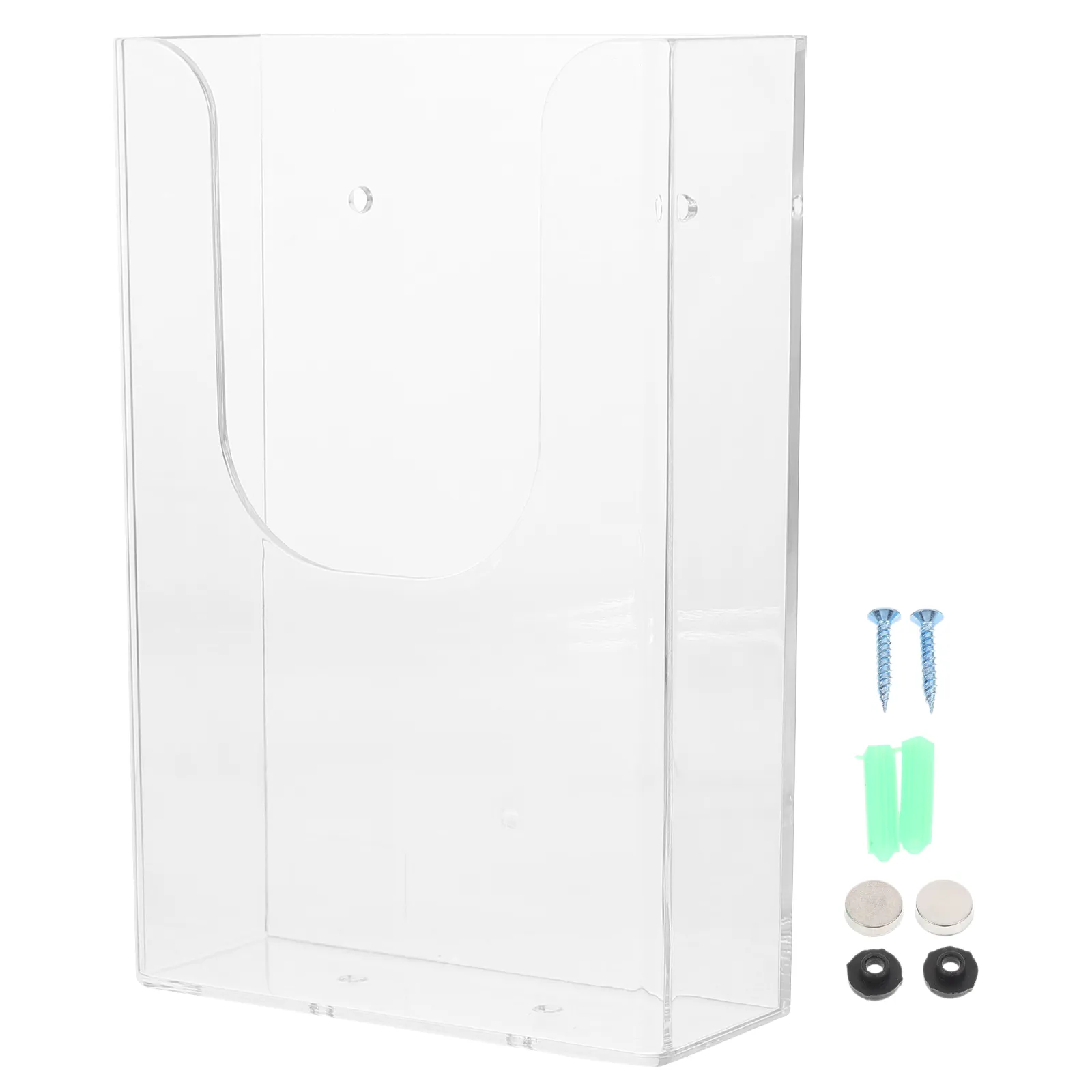 Wall Mounted Document Rack Clear Plastic File Organizer With Hanging ...