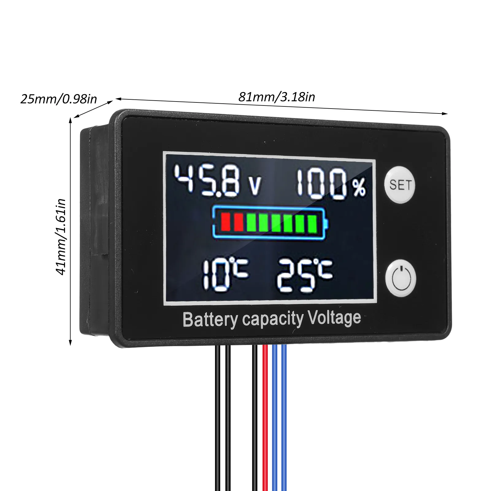 Universal LCD Battery Tester – Digital Checker For AA, AAA, C, D, 9V, 1.5V & Rechargeable Cells, Compact & Lightweight For Home Use (Black)