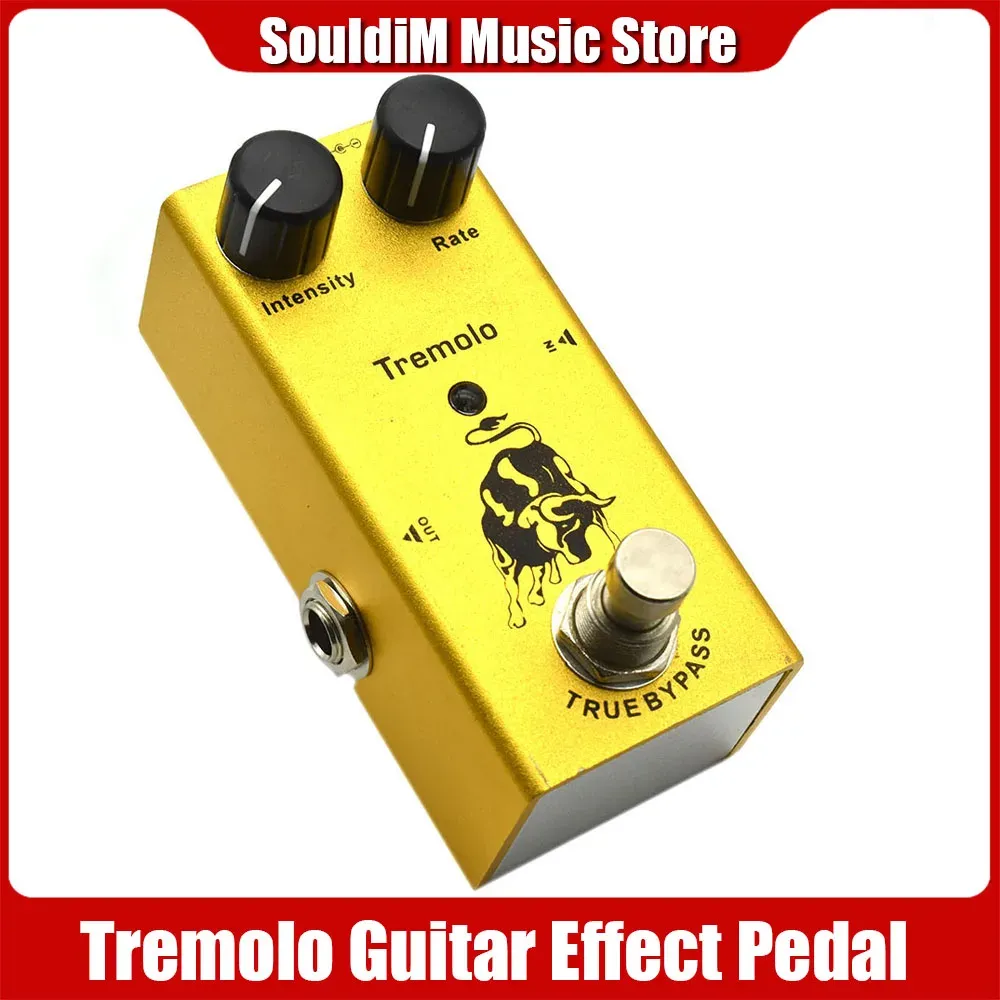 Kablar Tremolo Guitar Pedal Stompbox of Classic Tube Amplifiers Intensity Tone Guitar Effect Pedal Guitar Accessories