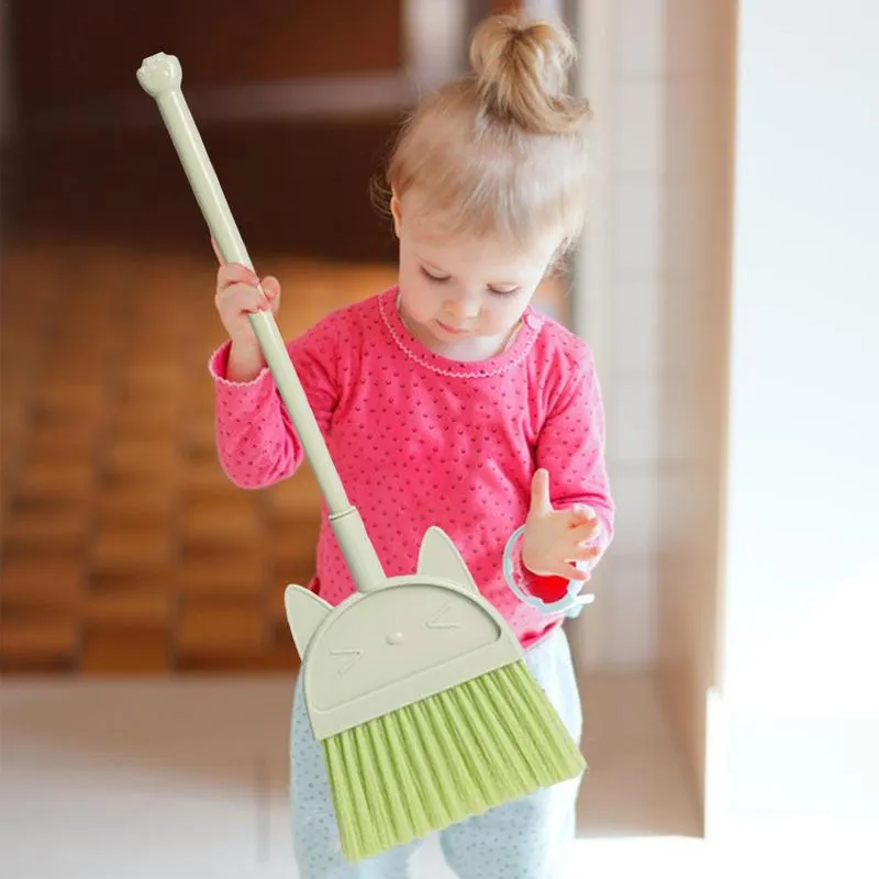 Kleinkind -Reinigungsset tun Play Kit Kleinkindküche Set für Kinder Kleinkindjungen Besen und Dustpan Toys Educational für Kleinkind