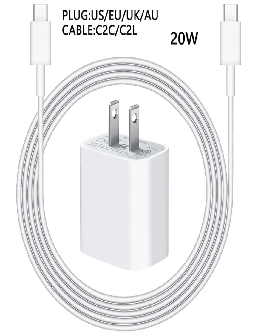 20W PD Szybkie ładowarka ładowarka sznurka USB C Kabel dla Apple Airpods iPhone 14 13 12 Mini 11 Pro Max Phone Linia danych 3513380