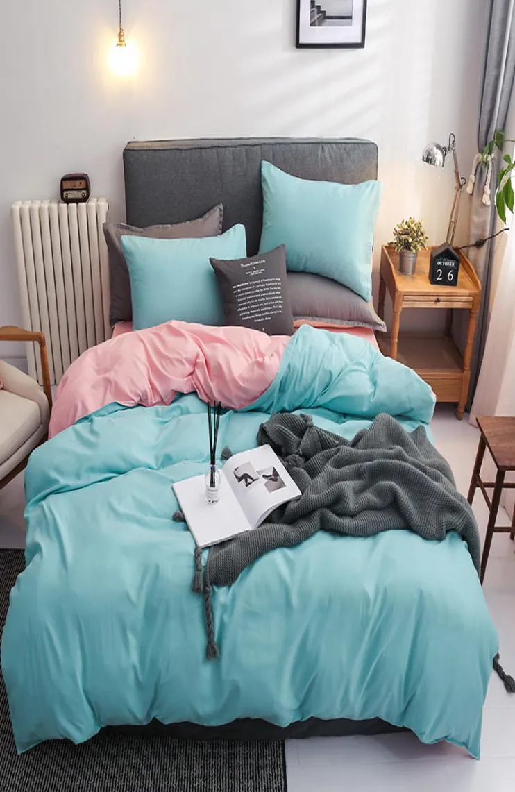 Projektowanie łóżka Zestawy 4PCS Zestaw pokrywy łóżka Zestaw kreskówek kołdrę osłony i poduszki na poduszce kołdrę