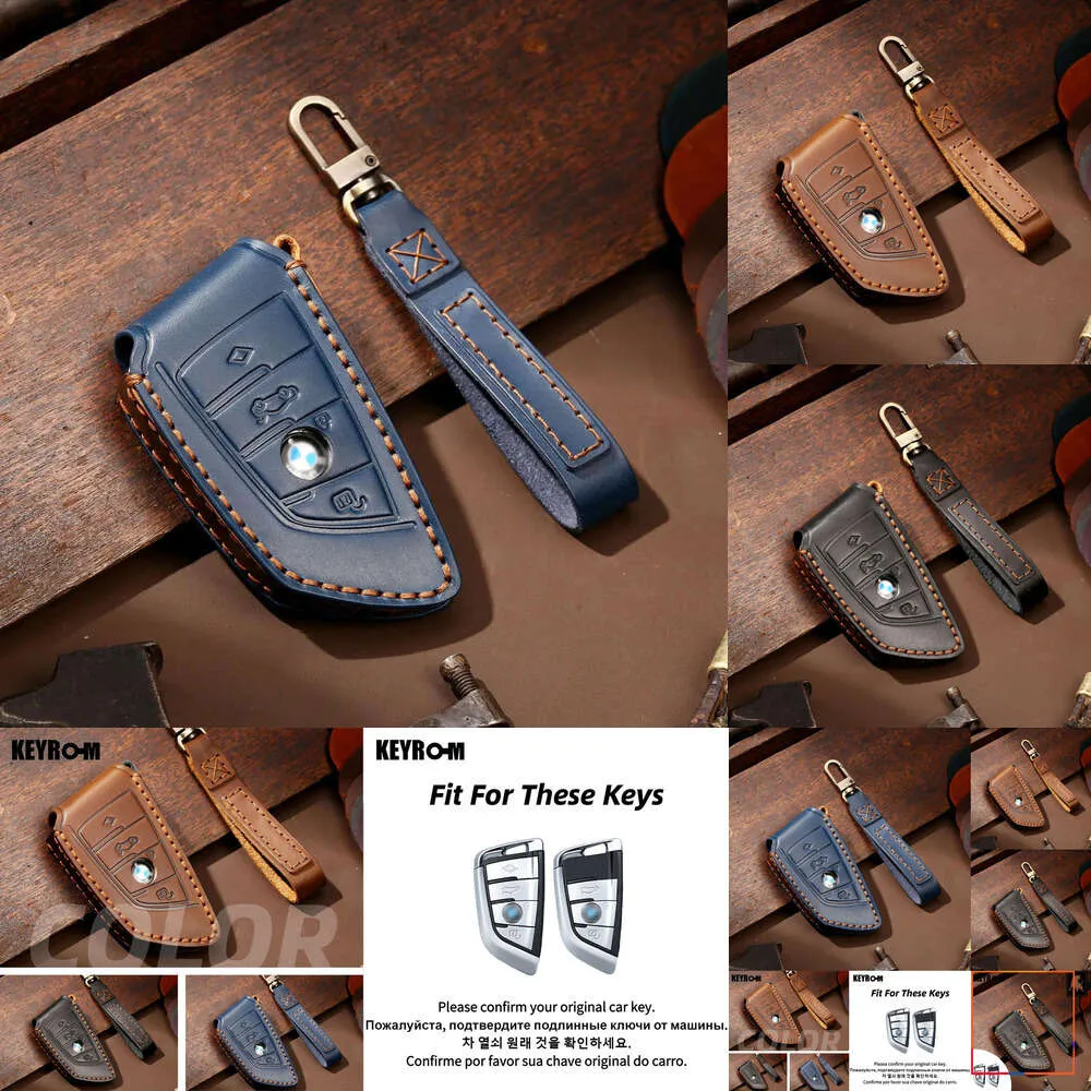 New 2024 2024 Car Key Case Cover Key Fob Holder For BMW X1 X3 X5 X6 X7 1 3 5 6 7 Series G20 G30 G11 F15 F16 G01 G02 F48 Leather Pure Handwork