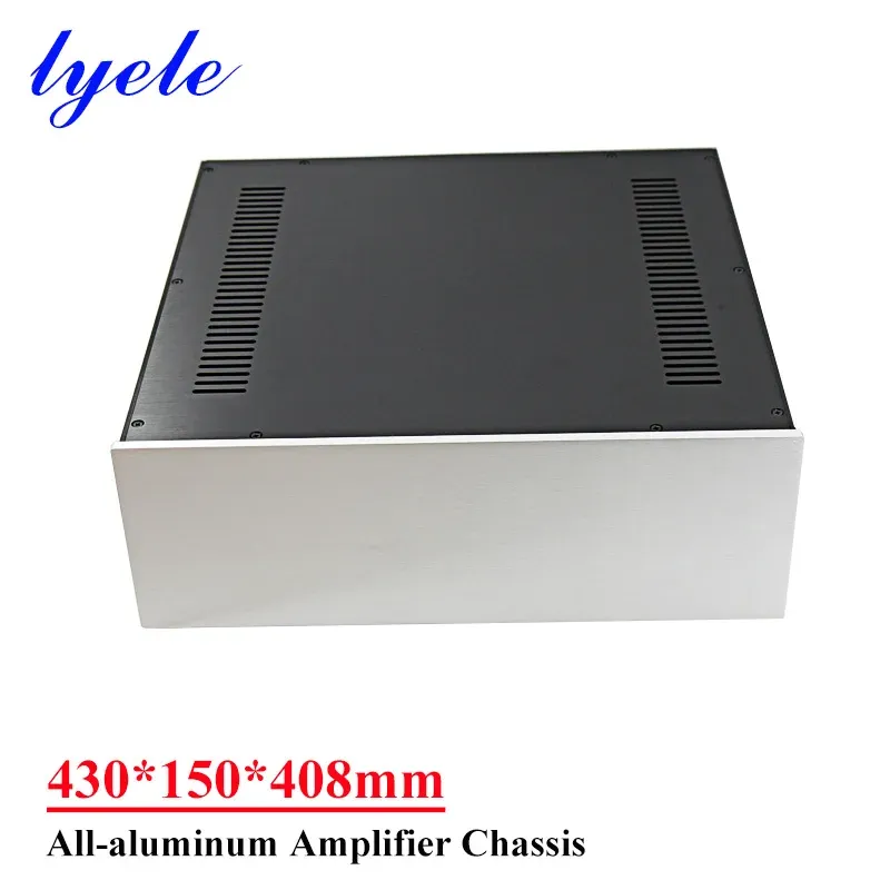 Förstärkare 430*150*408mm allaluminum Power Amplifier Chassis DIY Audio Amplifier Case Shell