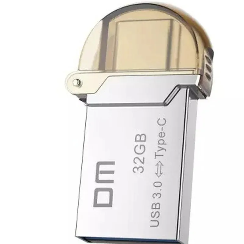 2024 DM PD019 64G Typec Dual Plug OTGU Disk Metal Metal Phone Mobile Disk صغير وسهل الحمل ، إليك ذيل طويل الطويل