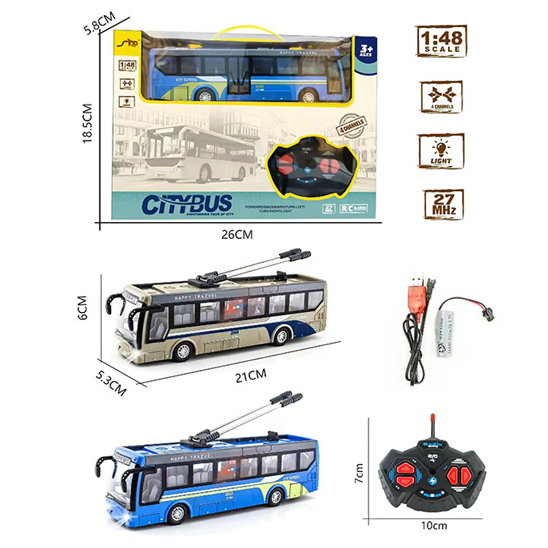 RC School Bus 2.4G High Speed Remote Control Bus Toy For Kids ...