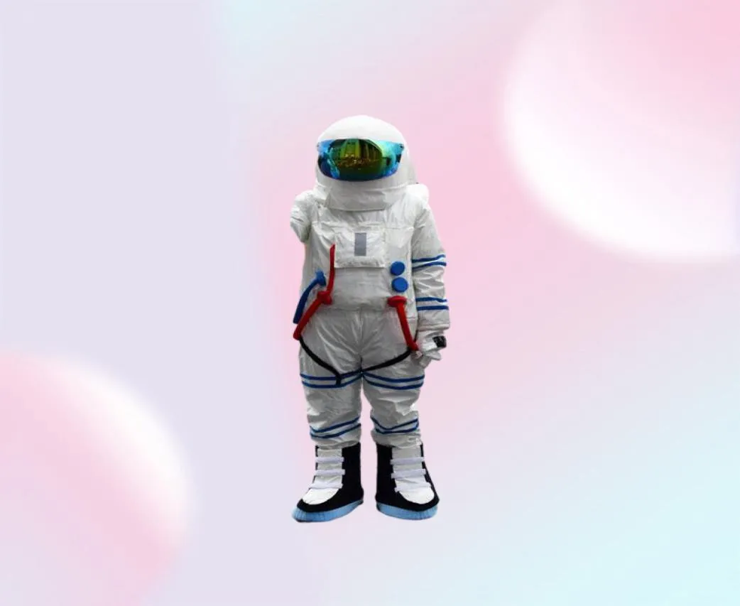 2018 Yüksek Kaliteli Uzay Takım Maskot Kostüm Astronot Maskot Kostümü Sırt Çantası Glov Shovoes1804134