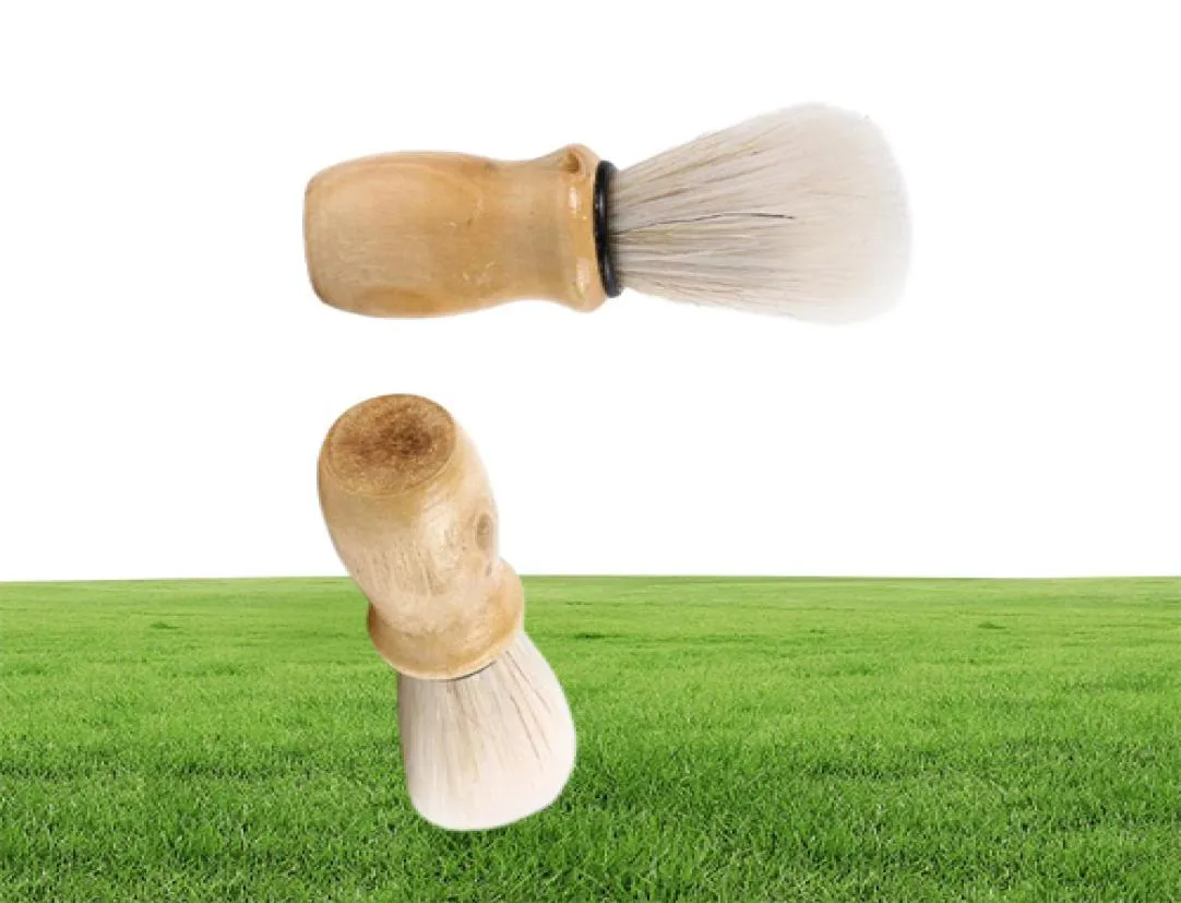 Whole Bristles Hair Shaving Brush For Men Wooden handle BrushesBadger Professional Salon Tool KD18808880